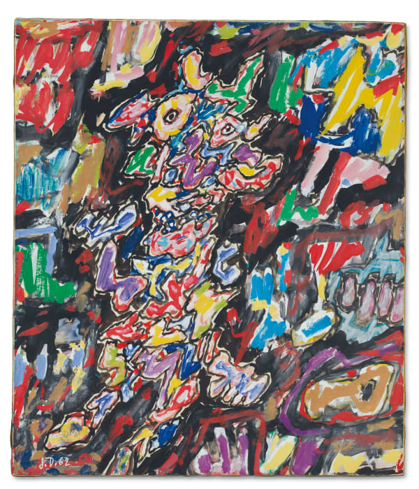 Jean Dubuffet, Personnage et paysage, 1962