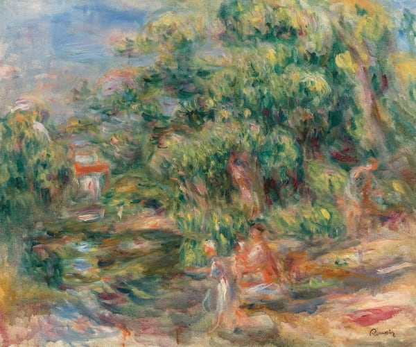 Pierre-Auguste Renoir, Lavandières au bord du Loup, 1917