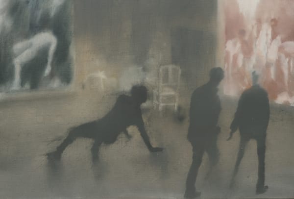 Simon Edmondson Carpenter's Road No. 1, 2020 Oil on canvas 16 x 23 5/8 in, 40.5 x 60 cm Signed, titled and numbered verso