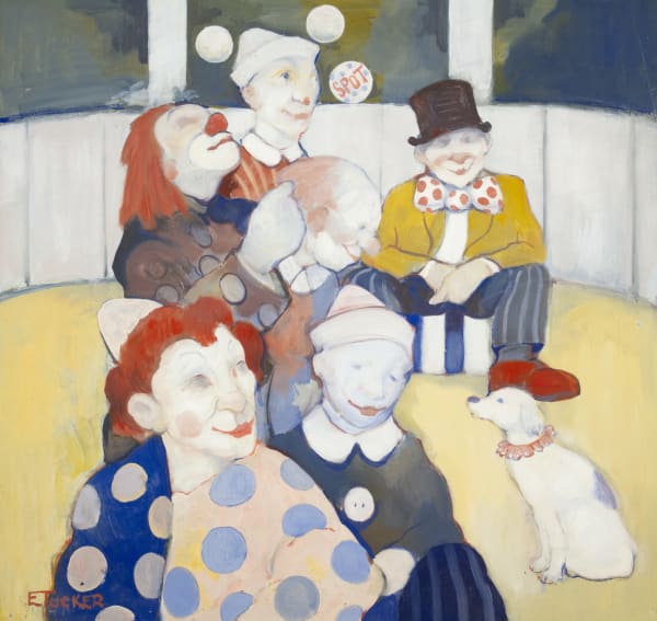 Eric Tucker Spot Oil on board 24 x 25 in, 61 x 63.5 cm Signed 'ETucker' lower left On view at Connaught Brown