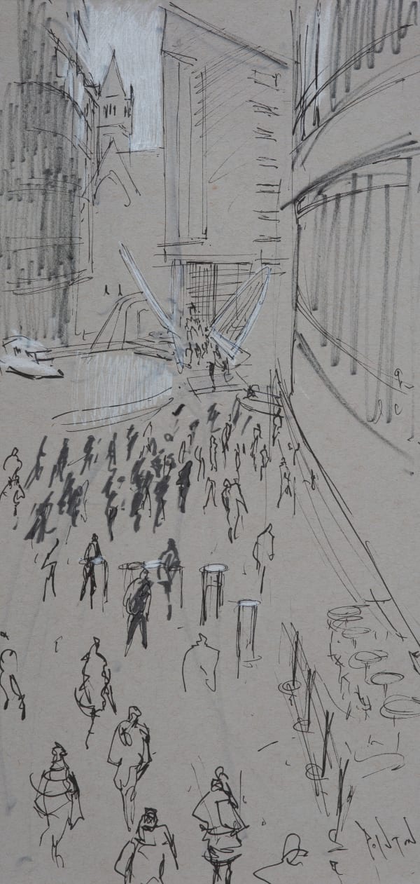 Rob Pointon ROI, Commuters Leaving Piccadilly