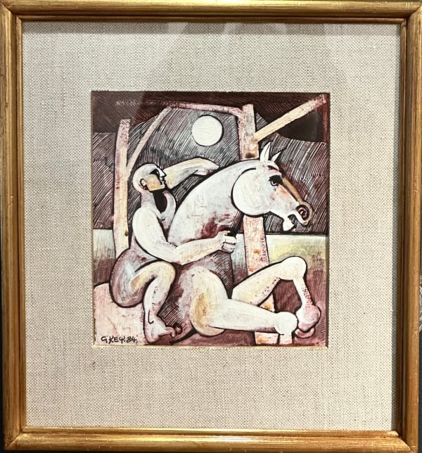 Geoffrey Key, Rider in the Park, 1984