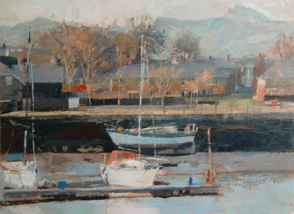 Anne Aspinall MAFA, Three Boats, Porthmadog, 2019