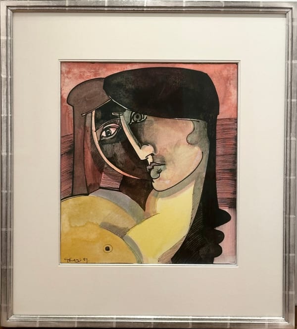 Geoffrey Key, Head of a Woman, 1987