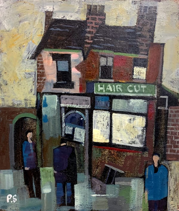 Peter Stanaway MAFA, Hair Cut, Salford Barbers, 2020