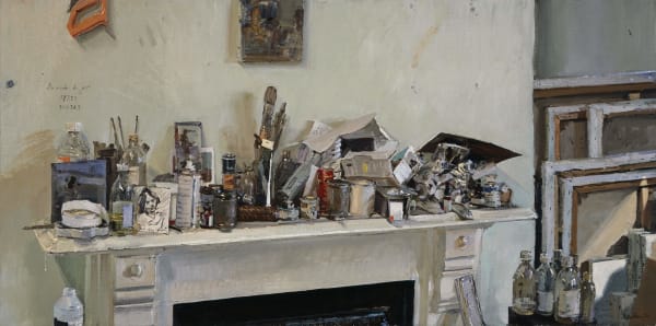 Peter Brown ROI NEAC, Studio Mantle Clutter, 2012
