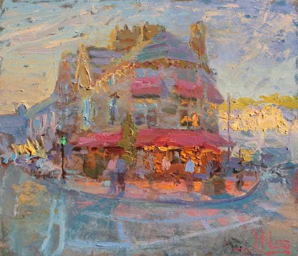 Norman Long MAFA, Evening Lights, Windermere