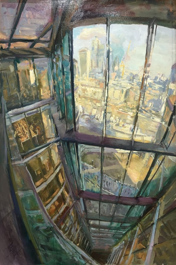 Rob Pointon AROI RBSA MAFA, Vista Over the Thames, 2018