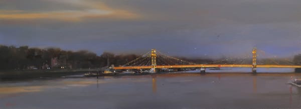 Michael Ashcroft MAFA, Albert Bridge Reflections, London, 2019