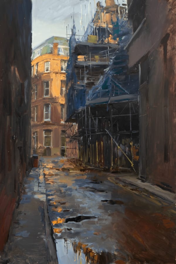 Rob Pointon ROI, Sun in the Puddles, Back Piccadilly
