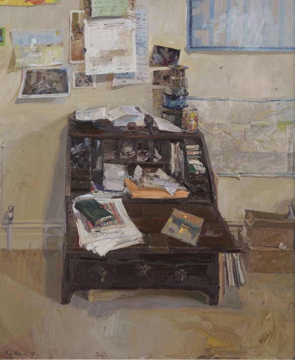 Peter Brown ROI NEAC, Combe Park Study with the Udaipur Sunset Painting