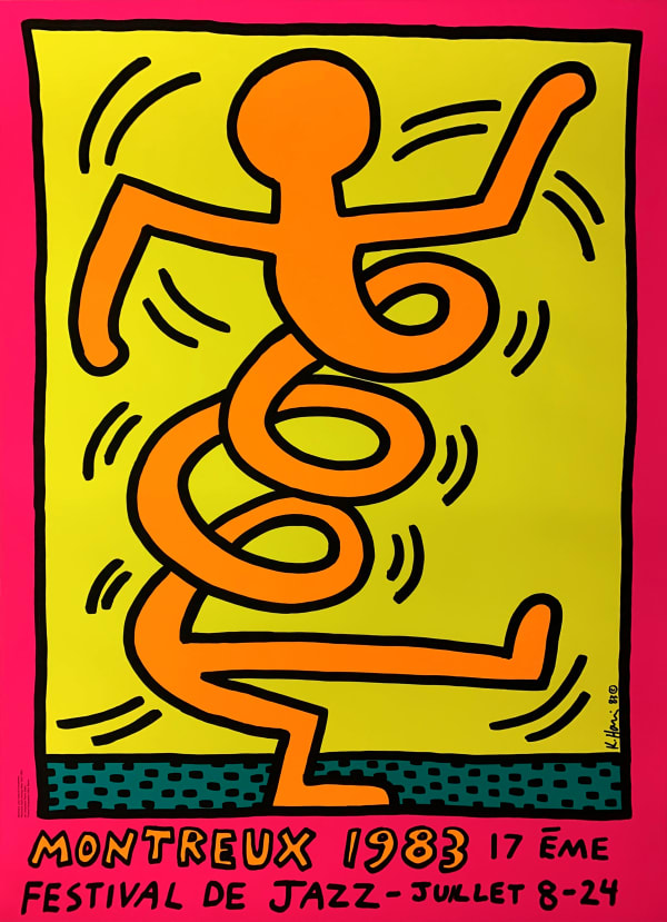Keith Haring, Montreux 1983 Pink (Döring & Osten 10), 1983