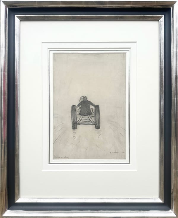 L.S Lowry, Lady Riding on a Tractor, 1962