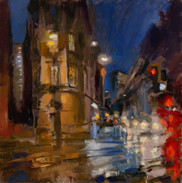 Rob Pointon AROI RBSA MAFA, Wet Morning, John Dalton St