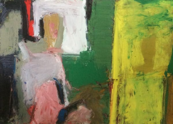 Arthur Neal NEAC, Studio and Garden with Figures