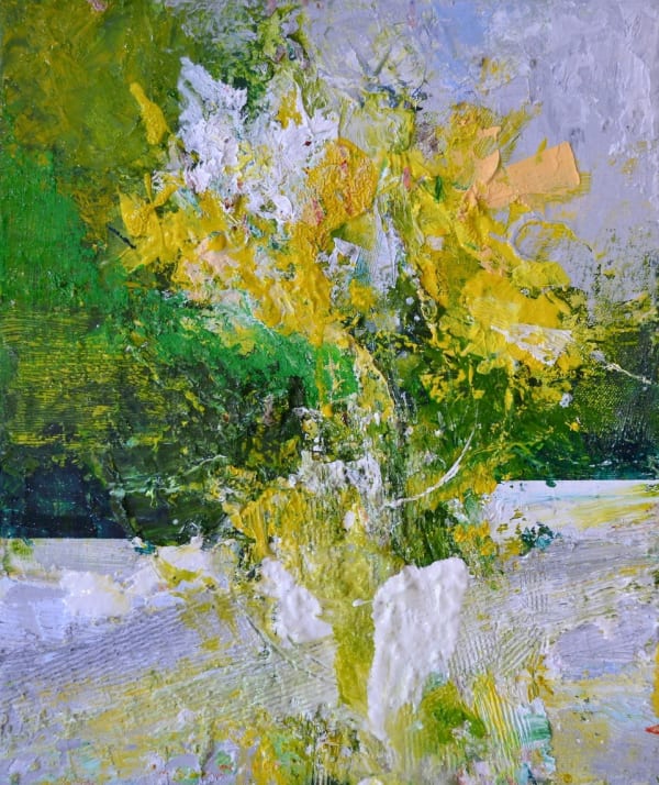 Matthew Bourne, Daffodils, Holly, Garden Table, 2023