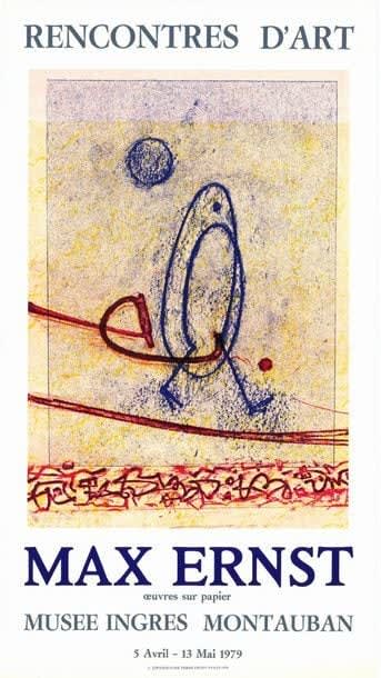 Max Ernst, Recontres d'art ouvres sur papier Musee Ingres