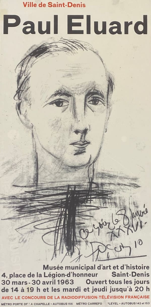 Pablo Picasso, Paul Eluard, Ville de Saint-Denis, Musee municipal d'art et d'histoire, 1963