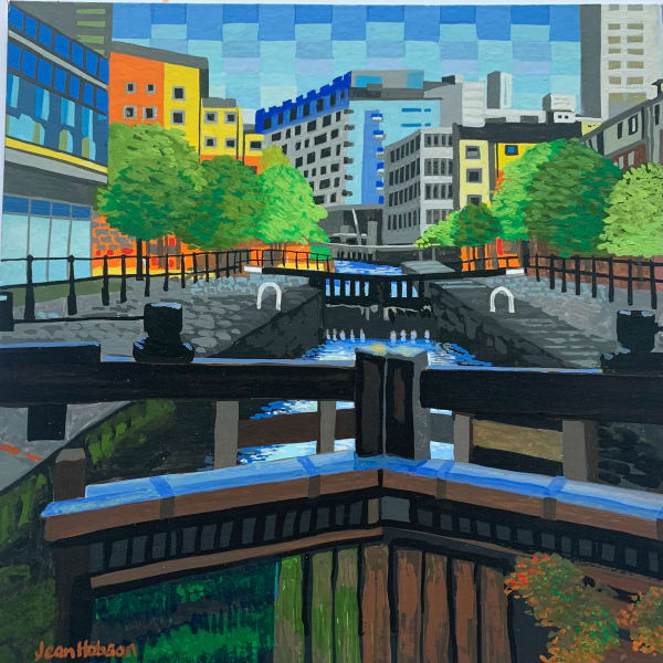 Jean Hobson, Lock 83. Sunset over the canal