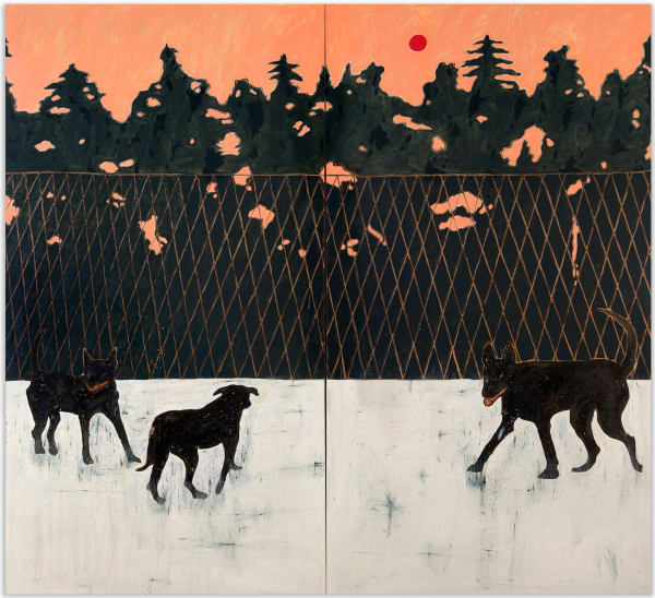 Francisco Rodriguez, Sunset with Dogs, 2018