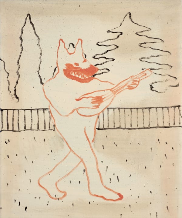 Francisco Rodriguez, Wolf with Guitar, 2018