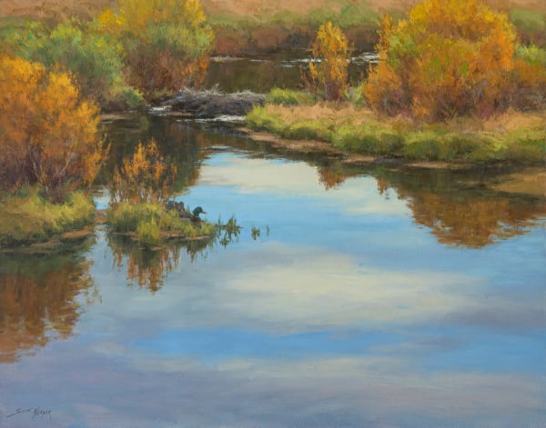 Scott Yeager, Reflections on an Autumn Pond
