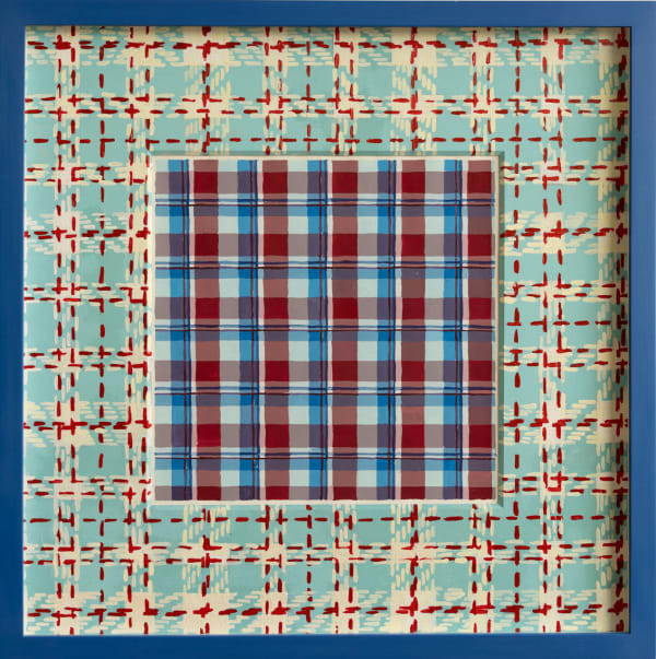 Michelle Forsyth, Red, White, and Blue Plaid, on Red and Blue Plaid, 2013-2023