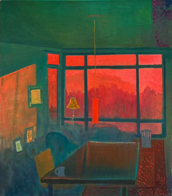 David Stewart, Green Room with Sophie’s Light, 2024