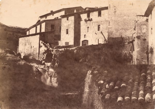 Charles Nègre, Grasse, la Rue des Moulins et le Ruisseau et les Moulins, c.1852