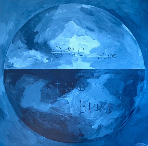 Nigel Scott, One blue two blues, 2023