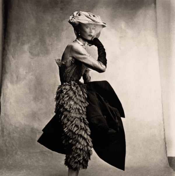 Irving Penn, Cocoa-Colored Balenciaga Dress (Lisa Fonssagrives-Penn) (A), Paris, 1950