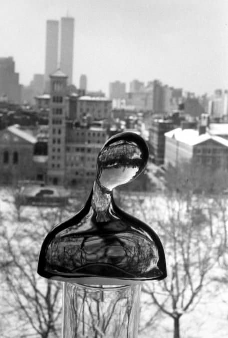 André Kertész, Glass Bust on Window, New York, 1978