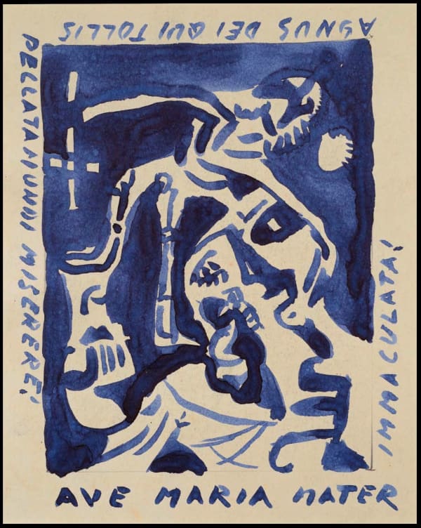 Erwin Blumenfeld, Brush Drawing, Amsterdam, c. 1920