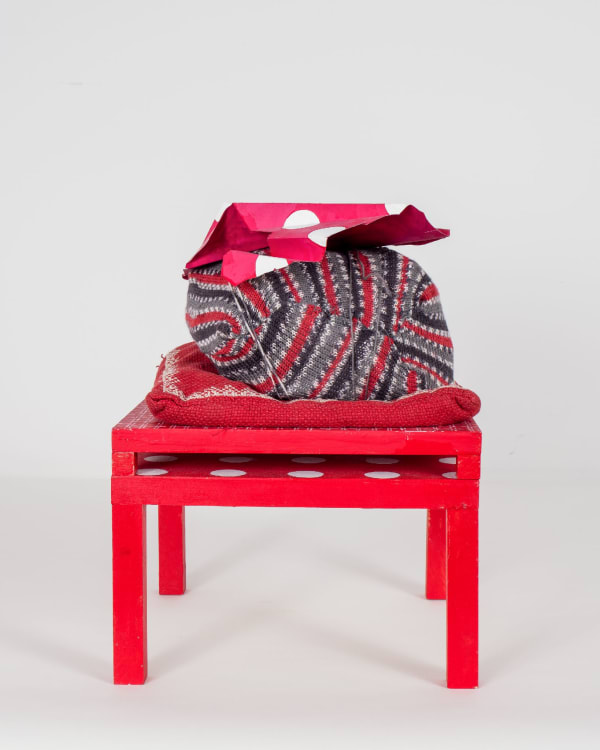 Michelle Forsyth, Red Stack with Norwegian pillow, 2020