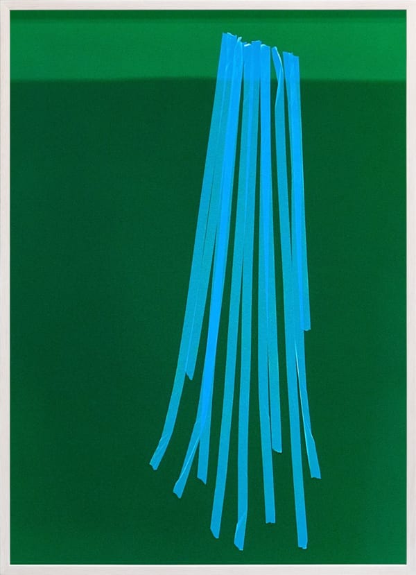 Frank Mädler, Blaue Streifen, Grün (Blue Stripes, Green), 2020