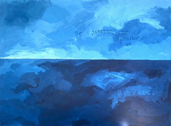 Nigel Scott, The infinite possibility of blue/blueness, 2023
