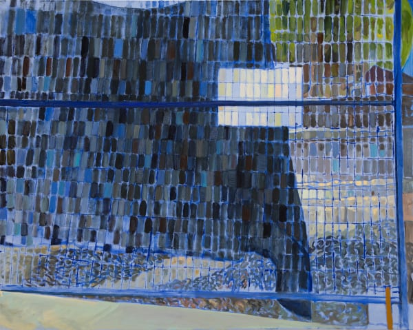 David Stewart, Blue Fence, 2021