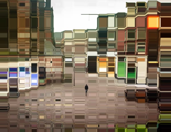 Asaf Gam Hacohen, Behind the Amsterdam Cathedral, 2019