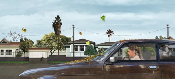 Liron Kroll, High Expectations, sitting in the car, 2011