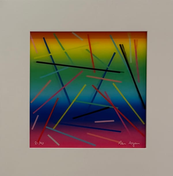 Ron Agam, Lines in Colorful Abstraction, 2025