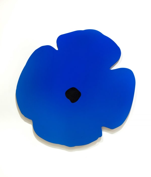 Donald Sultan, Blue Wall Poppy, 2020
