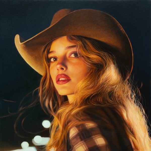 Yigal Ozeri, Nighttime Coowgirl, 2025