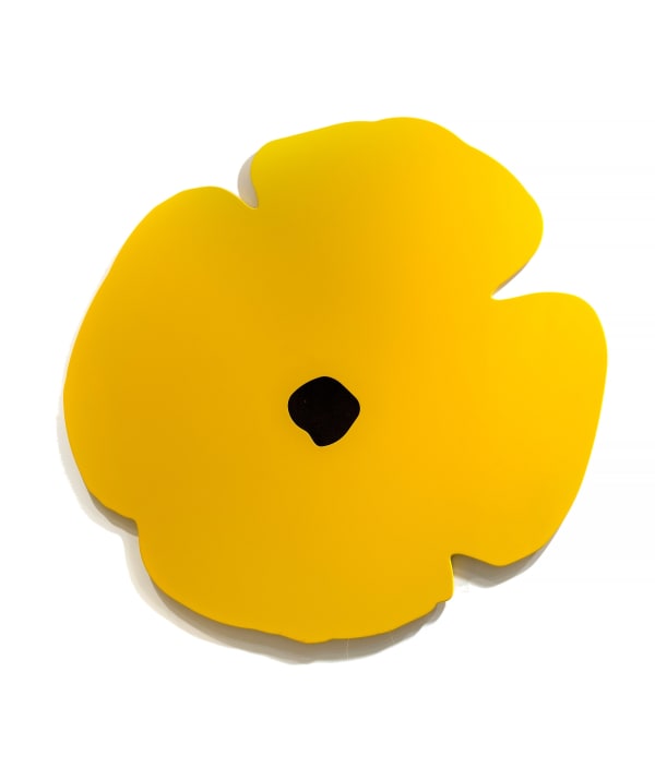 Donald Sultan, Yellow Wall Poppy, 2020