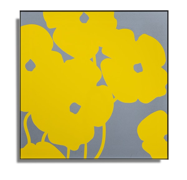 Donald Sultan, Yellow Poppies in Cement, 2024