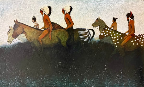 Kevin Red Star, A Small War Party - Crow Indians