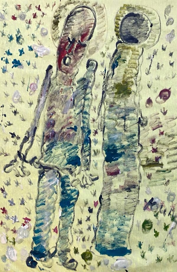 Purvis Young, Untitled 14 (2 Fig.)