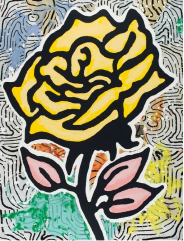 Donald Baechler, Yellow Rose