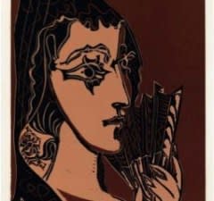 Pablo Picasso, Portrait de Jacqueline en Carmen, 1962