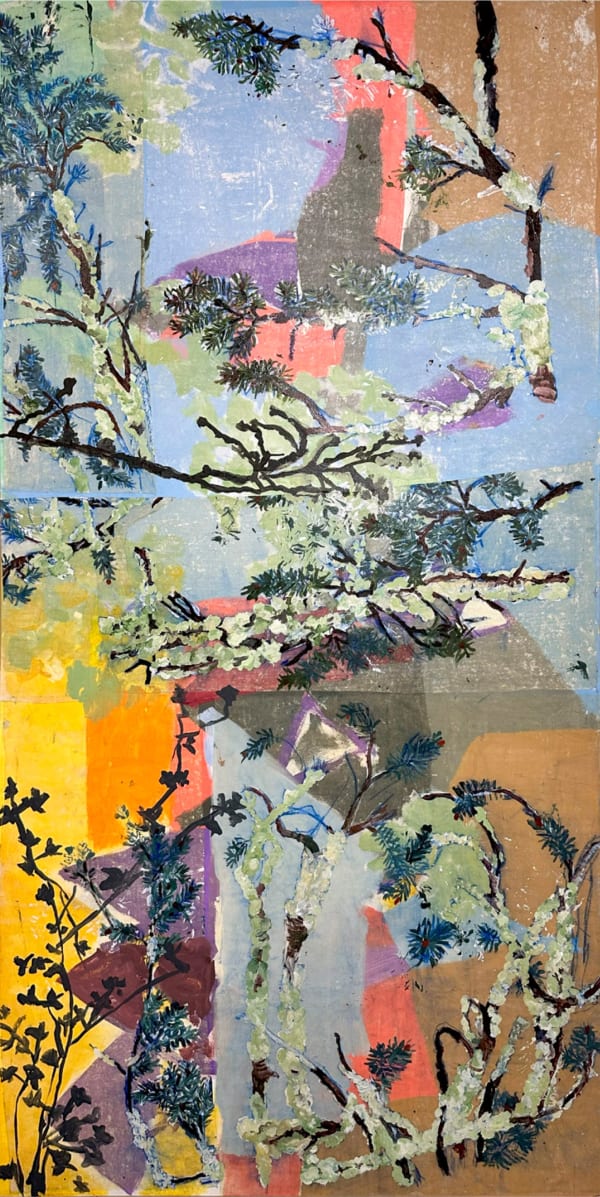 Roberto Juarez, Pine Branch with Lichen (Grey Eye), 2023
