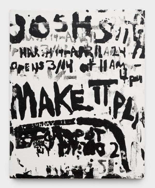Josh Smith, Air de Paris (Announcement Painting) (White), 2006